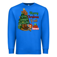 True Royal merry christmas y'all Premium Sweatshirt - MaliasSmallBusiness