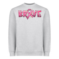 Heather Grey brave with ribbon Heavyweight Sweatshirt - HRA Design Shop