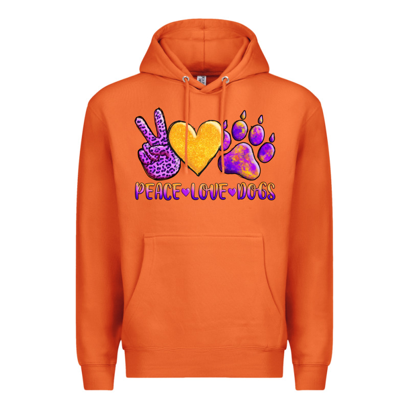 Peace Love Dogs Premium Hoodie by AdoDesignShop | Teevron