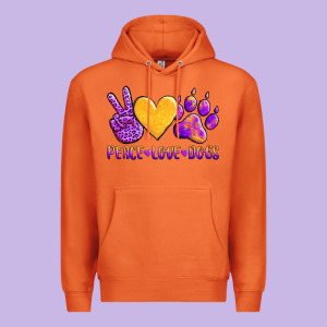 Peace Love Dogs Premium Hoodie Designed By Adodesignshop
