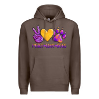 Coffee peace love dogs Premium Hoodie - AdoDesignShop