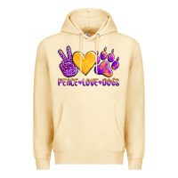 Pina Colada peace love dogs Premium Hoodie - AdoDesignShop