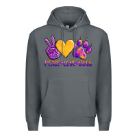 Rock peace love dogs Premium Hoodie - AdoDesignShop