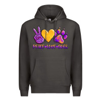 Smoke peace love dogs Premium Hoodie - AdoDesignShop
