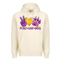 Tofu peace love dogs Premium Hoodie - AdoDesignShop