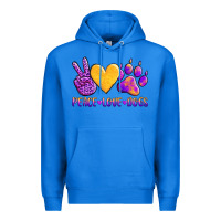 True Royal peace love dogs Premium Hoodie - AdoDesignShop