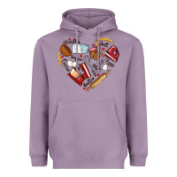 Lavender bake tools hearts Heavyweight Hoodie - NancyCooperArtShop
