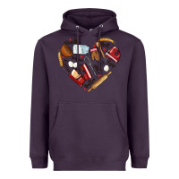 Plum bake tools hearts Heavyweight Hoodie - NancyCooperArtShop
