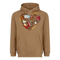 Toasted Coconut bake tools hearts Heavyweight Hoodie - NancyCooperArtShop