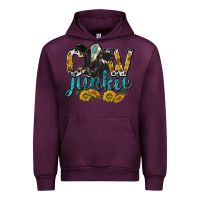 Mauve Wine Cow Junkie with Cow Urban Hoodie - texasbilliewilder
