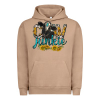 Pigment Burro Cow Junkie with Cow Urban Hoodie - texasbilliewilder