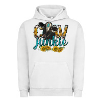 Pigment Lunar Rock Cow Junkie with Cow Urban Hoodie - texasbilliewilder