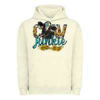 Pigment Pistachio Cow Junkie with Cow Urban Hoodie - texasbilliewilder