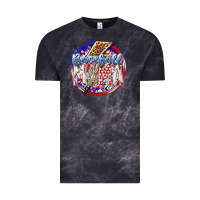 Cloud Black baseball mama Vintage Tee - RacoonDesign