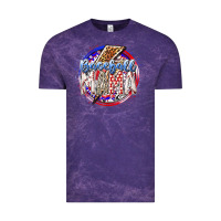 Cloud Purple baseball mama Vintage Tee - RacoonDesign
