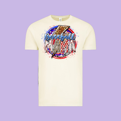 Baseball Mama Vintage Tee Designed By Racoondesign