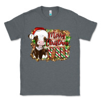 Charcoal Heather merry christmas y'all cow Classic Tee - Artiststas