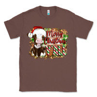 Chestnut merry christmas y'all cow Classic Tee - Artiststas