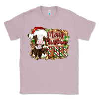 Lilac merry christmas y'all cow Classic Tee - Artiststas