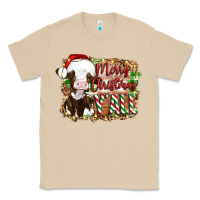 Mushroom merry christmas y'all cow Classic Tee - Artiststas
