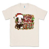 Natural merry christmas y'all cow Classic Tee - Artiststas