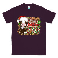 Plum merry christmas y'all cow Classic Tee - Artiststas