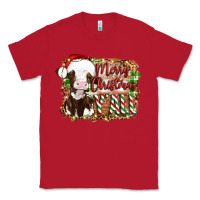 Red merry christmas y'all cow Classic Tee - Artiststas