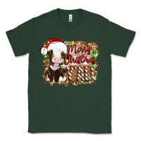 Sports Green merry christmas y'all cow Classic Tee - Artiststas