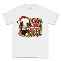 White merry christmas y'all cow Classic Tee - Artiststas