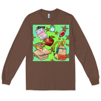 Chestnut school seamless pattern Long Sleeve Tee - BundleAndBundleShop