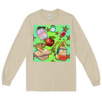Mushroom school seamless pattern Long Sleeve Tee - BundleAndBundleShop