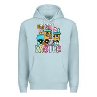 Blue Mist happy easter train Premium Hoodie - Artiststas