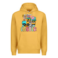 Mustard happy easter train Premium Hoodie - Artiststas