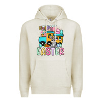 Oatmeal Heather happy easter train Premium Hoodie - Artiststas