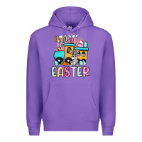 Purple happy easter train Premium Hoodie - Artiststas
