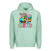 Seafoam happy easter train Premium Hoodie - Artiststas