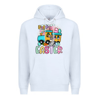 White happy easter train Premium Hoodie - Artiststas