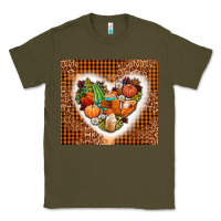 Army Green western fall heart Classic Tee - AdoDesignShop