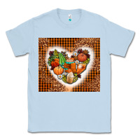 Dusty Blue western fall heart Classic Tee - AdoDesignShop