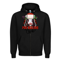 Black you serious clark baby cow Zipper Hoodie - Jasminsmagicworld