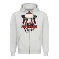 Dove Grey you serious clark baby cow Zipper Hoodie - Jasminsmagicworld