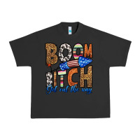 Pigment Black boom bitch get out the way Urban Heavy Tee - HRA Design Shop