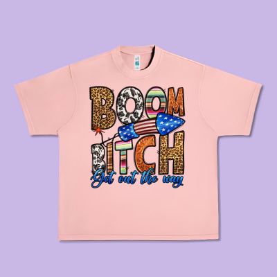 Boom Bitch Get Out The Way Urban Heavy Tee Designed By Hra Design Shop