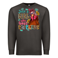 Just A Girl Who Loves Chickens Premium Sweatshirt | Teevron