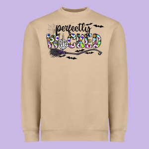 Perfectly Wicked Heavyweight Sweatshirt Designed By Cowhidedigitalart