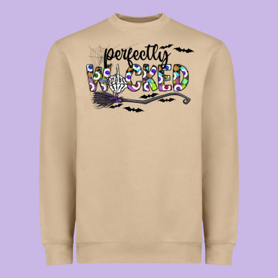 Perfectly Wicked Heavyweight Sweatshirt Designed By Cowhidedigitalart