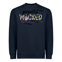 Navy Perfectly Wicked Heavyweight Sweatshirt - CowhideDigitalArt