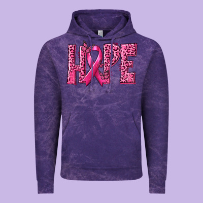 Hope Breast Cancer Vintage Hoodie Designed By Texasbilliewilder