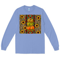 Colony Blue pumpkin Long Sleeve Tee - JahusDesignShop
