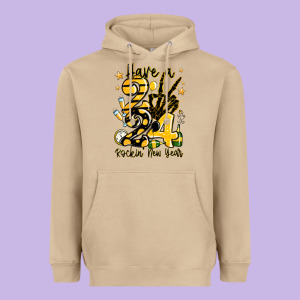 Have Rockin' New Year 2024 Heavyweight Hoodie Designed By Maliassmallbusiness